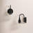 Cassiel 1- Light Matte Black Wall Sconce-1687298834