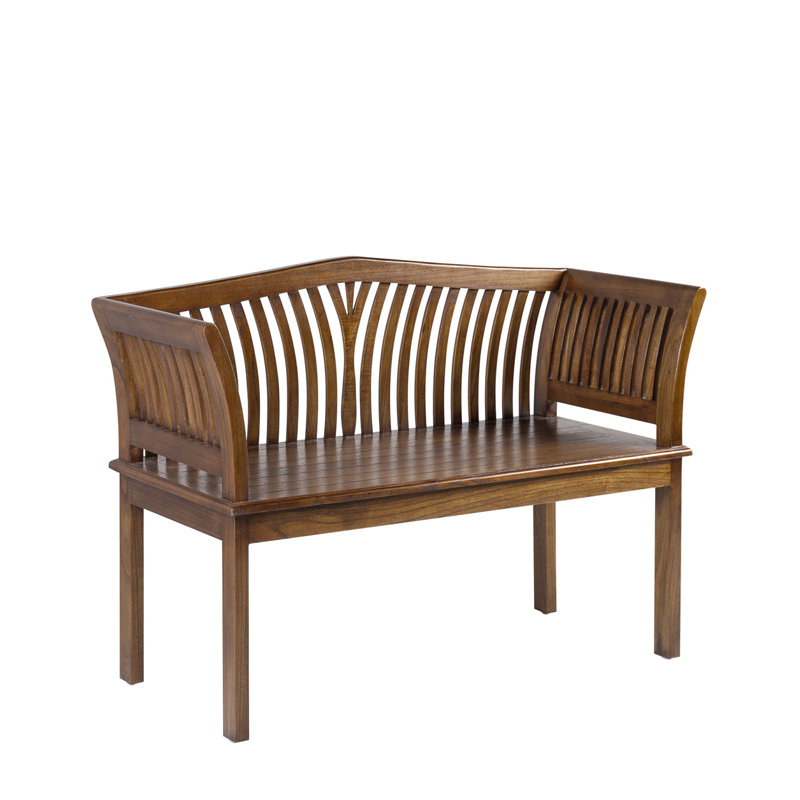 Solid Wood Bench, Brown