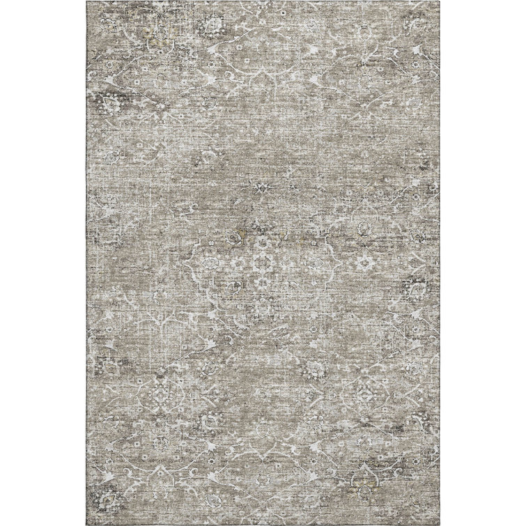 Premium Machine Washable Andreau AMF92 Gray Rug