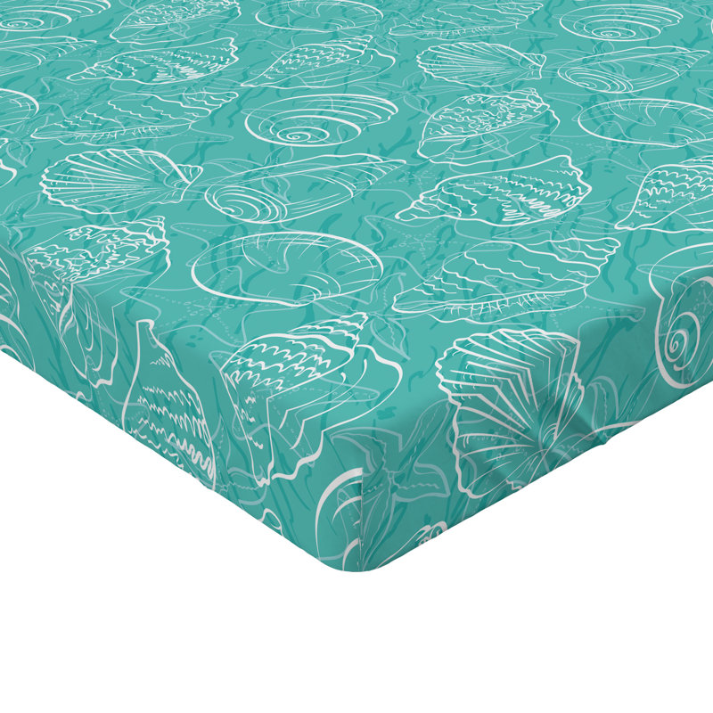 Drap-housse Ambesonne Sea Shells 2 pièces Doodle, Drap-housse simple TG