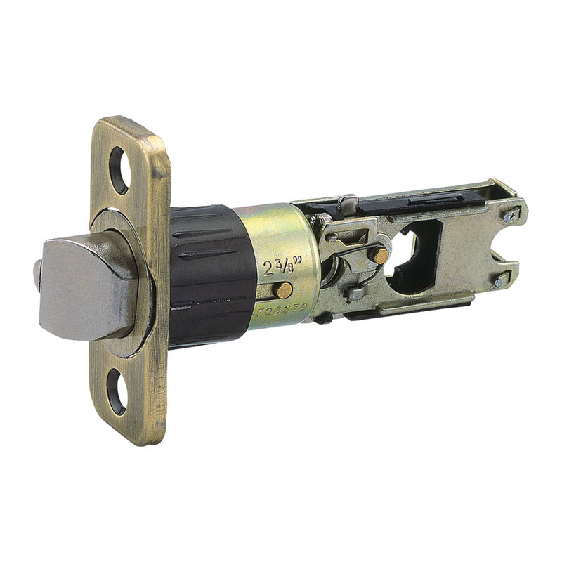 6-Way Replacement Entry Latch, Antique Brass, Universal Latch