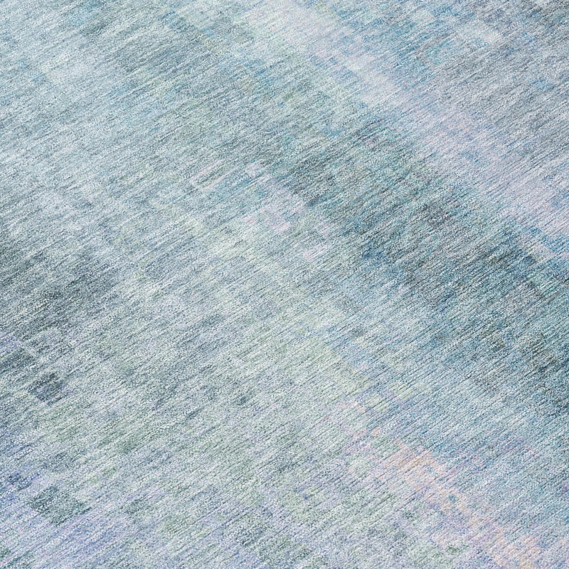 Machine Washable Indoor/Outdoor Kaczor ACN2241 Abstract Rug, Rectangle 10' x 14'