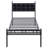 Nirvaan Upholstered Metal Platform Bed-519640678