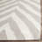 Rodgers Hand Woven Flat Weave Wool/Cotton Chevron Rug in Gray/Ivory-758509062