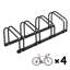 Support de rangement pour 4 vélos au sol