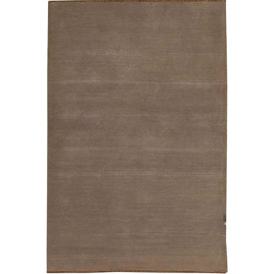 Hand-Knotted High-Quality Taupe Area Rug
