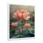 Rose rose vert sacré Bloom S - décoration murale Lotus-106167317-106167322