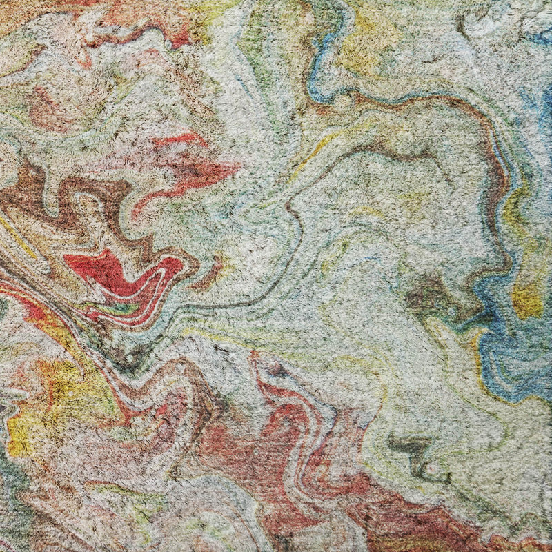 Tapis à poil long de qualité supérieure lavable à la machine ADS603, Ivory, 8' x 10'