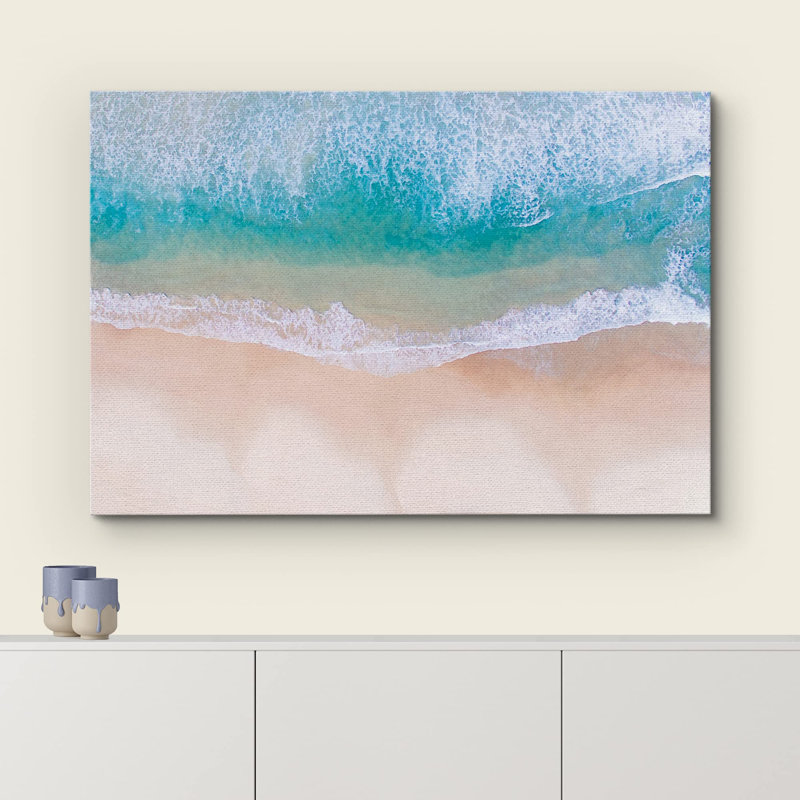 Paysage côtier, vue aérienne de vagues océaniques sur la plage, paysage naturel, photographie, paysage panoramique