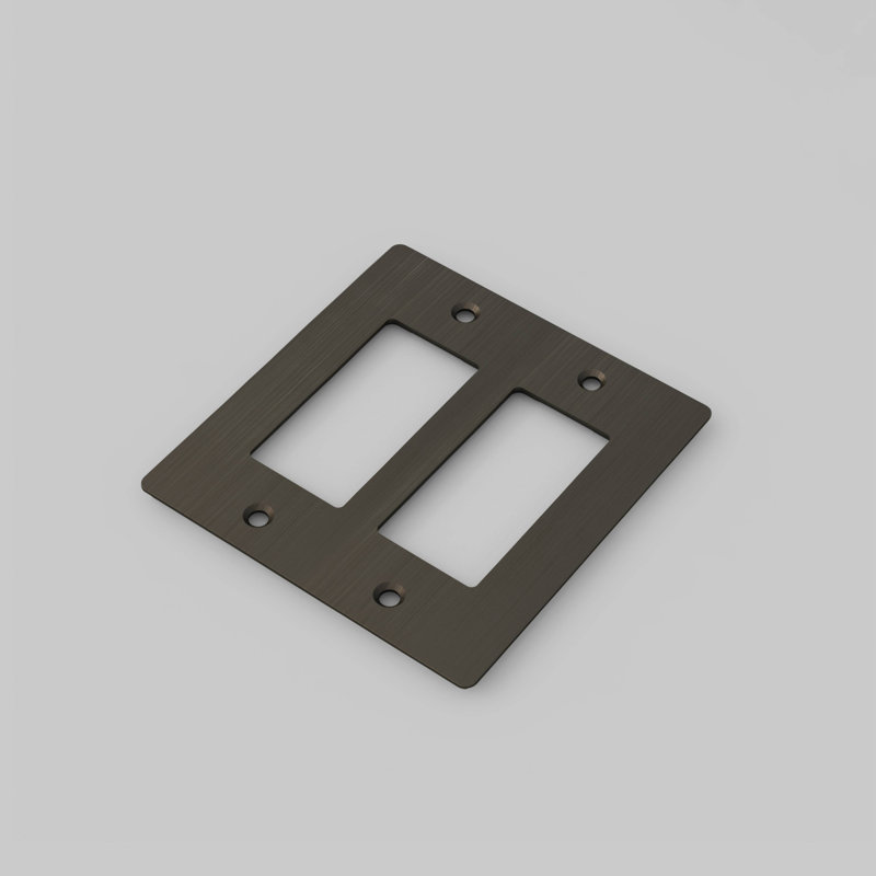 2G Plate / Non-Logo, Smoked Bronze