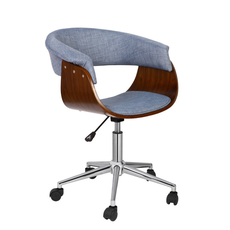 Polyester Blend Task Chair, Blue