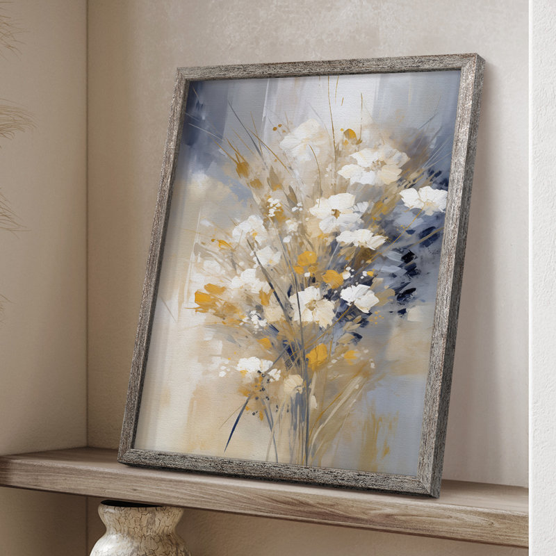 Reproduction encadrée FLORAL Series CECXIV - bois massif, H 30 po x l 24 po