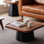 Solid wood coffee table with retro design