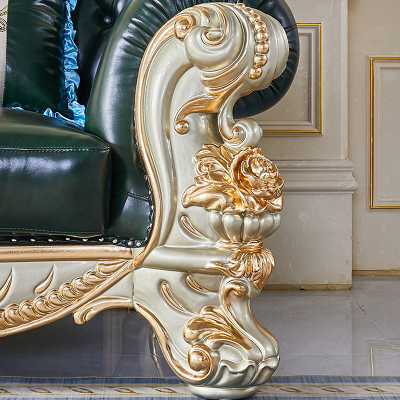 Fauteuil de luxe en cuir véritable European