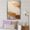 Minimal or et beige abstrait rivière II