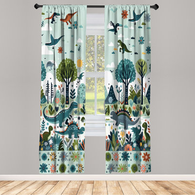 Semi Sheer Curtain Pair