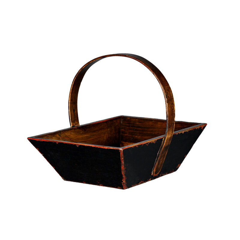 Panier à fruits avec poignée mandarine, Noir