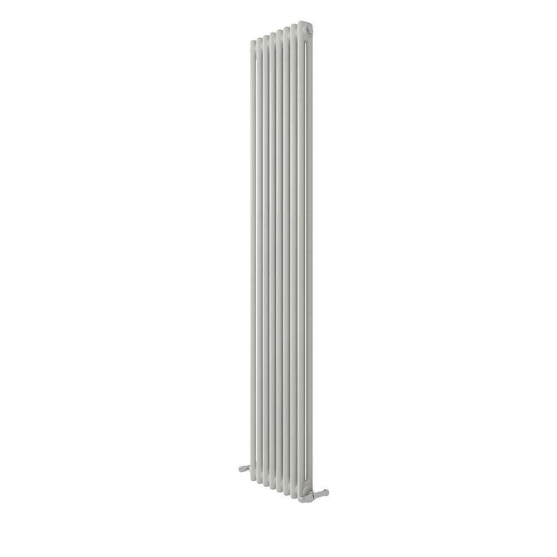 iBathUK Radiator + Angled Valve, White, 2, 1800cm H x 380cm W x 70cm D