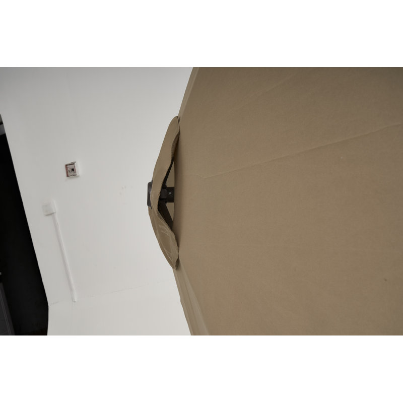 120'' x 84'' Rectangular Market Umbrella, Taupe