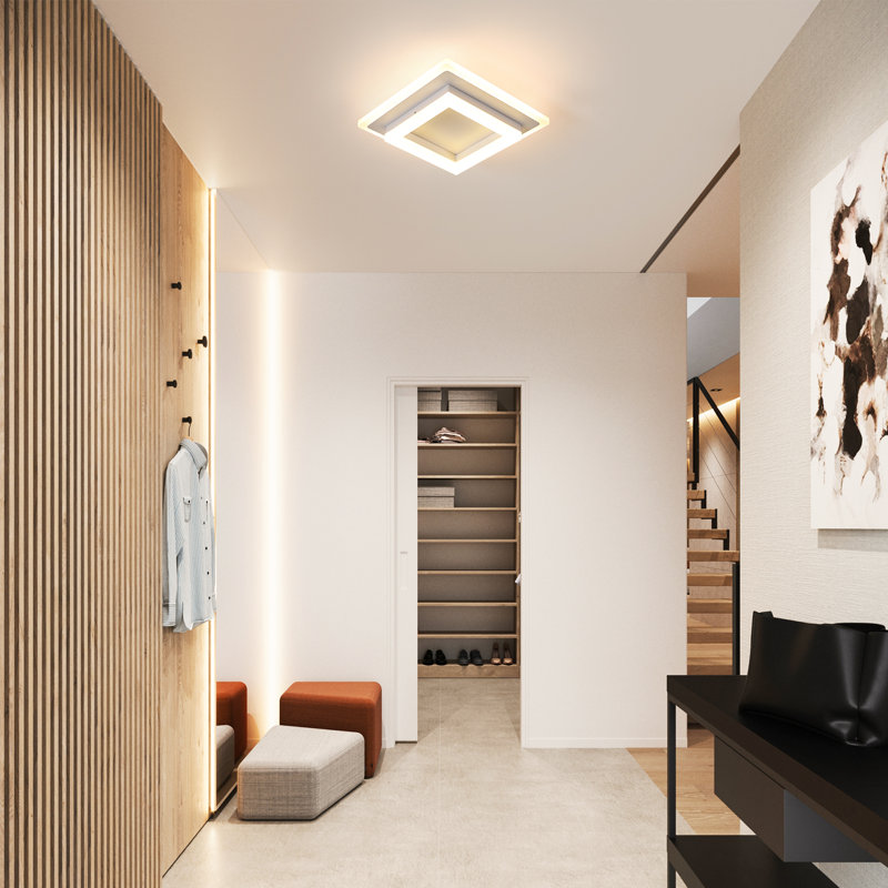 LED Flush Mount, White
