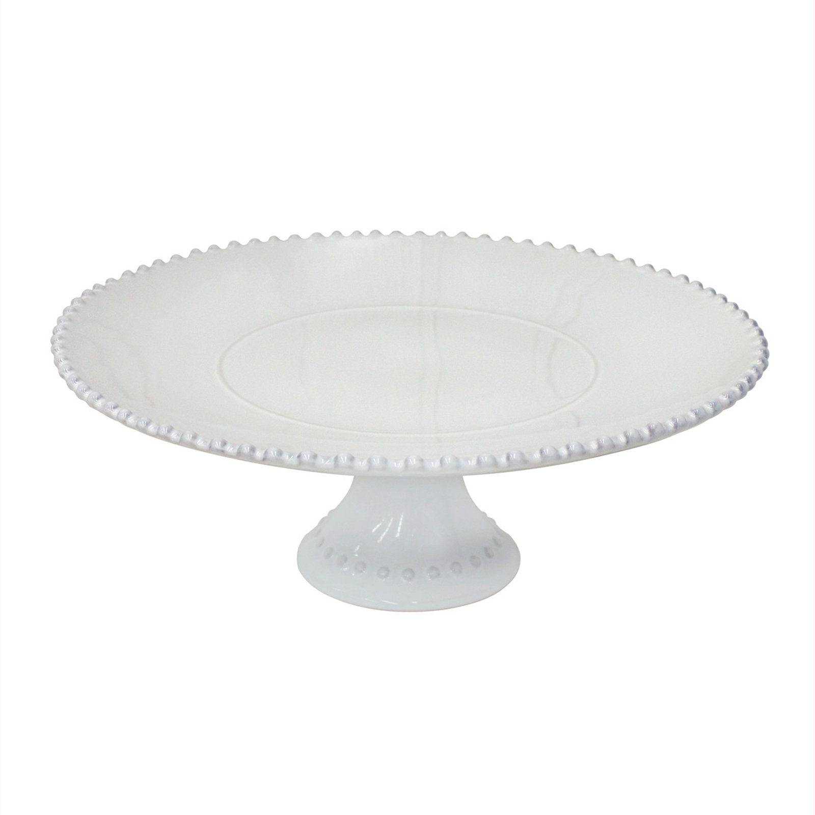 Pearl Stoneware Cake Stand