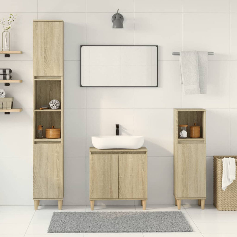 Bardfield Bathroom Furniture Suite, Sonoma Oak