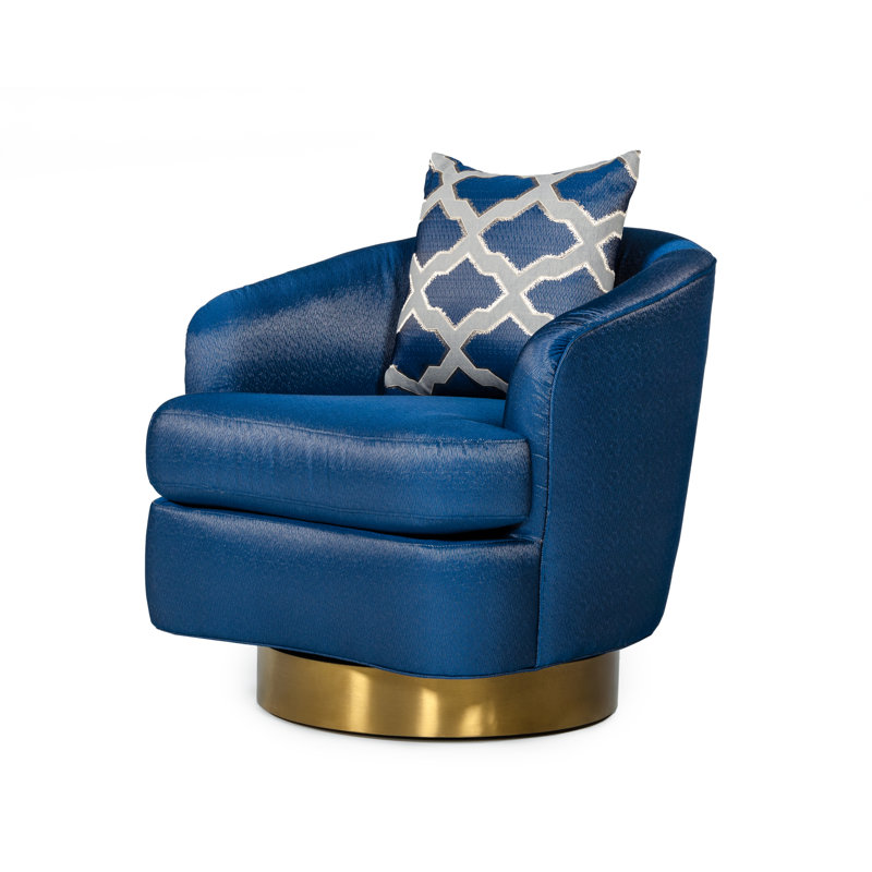 Fauteuil demi-tonneau pivotant en polyester Sneyd Park