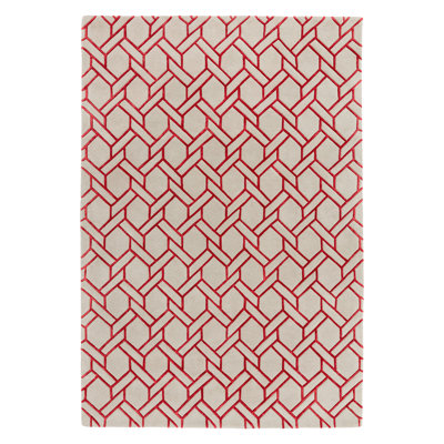 Nexus Hand Tufted Fine Red Rug