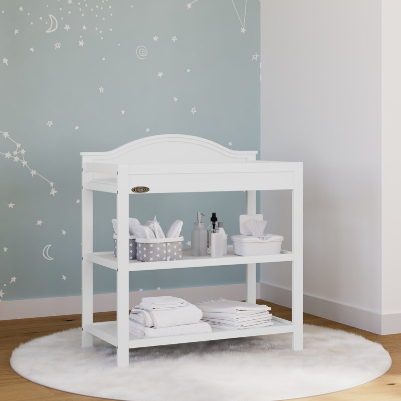 Clara Changing Table with Pad, White