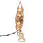 Kurt Adler 10-Light LED Capiz Star Tree Topper, 8-Point, Gold, 9.25"