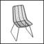 Chaise avec 2 coussins