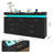 7 Drawer 55.13" Dresser With LED Light, Sockets, Type-C Port And USB Port-773761556
