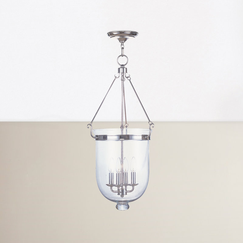 Husman - Light Single Pendant, 25" H x 12" W x 12" D, Polished Nickel