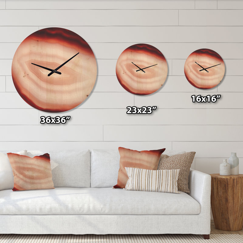 Horloge murale agate avec calcédoine, Moyen