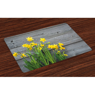 Izzo Flower Daffodil Bouquet Placemat