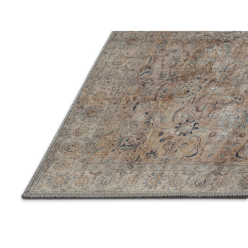 Tapis oriental tissé à la machine Devorah, Rectangle 5 pi x 8 pi