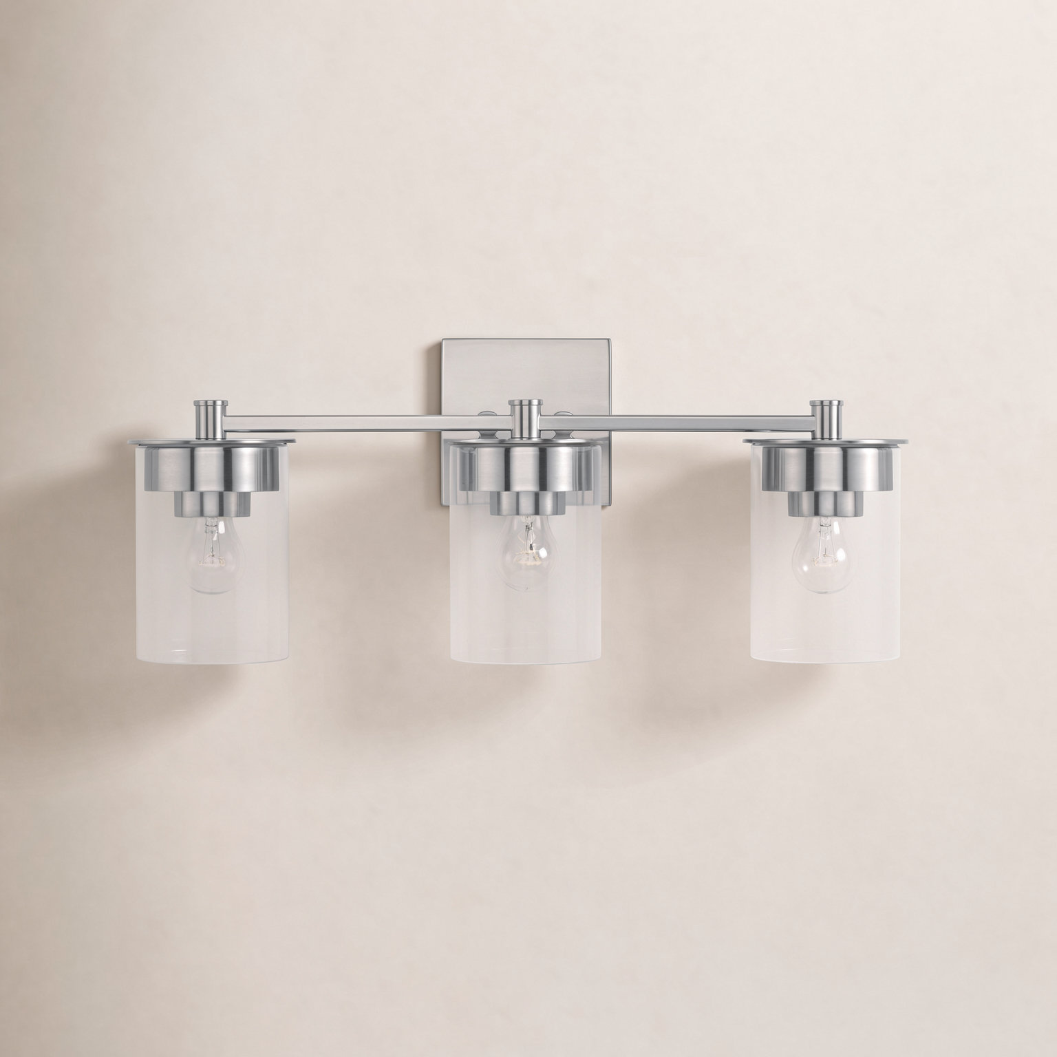 Elstone 3-Light Vanity Light, Brushed Nickel