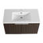 Armoire de salle de bain 36 po avec lavabo en résine, portes à fermeture douce, conception à fixation flottante