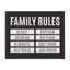Family Rules Simple, toile noire, conception par SD Graphics Studio-105652831
