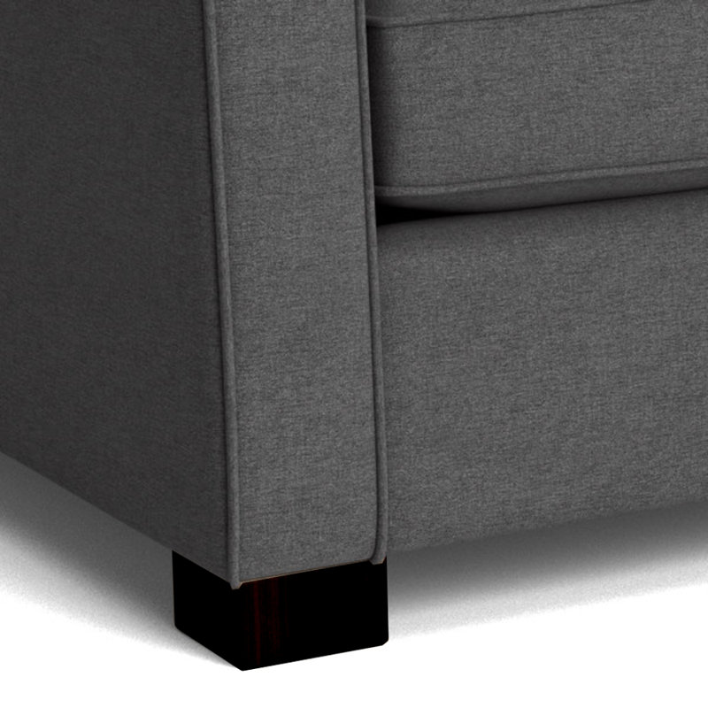 Aceyon 102'' Upholstered Sofa, Espresso, Entice Graphite