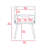 1-Drawer 1-Shelf Nightstand-950405060