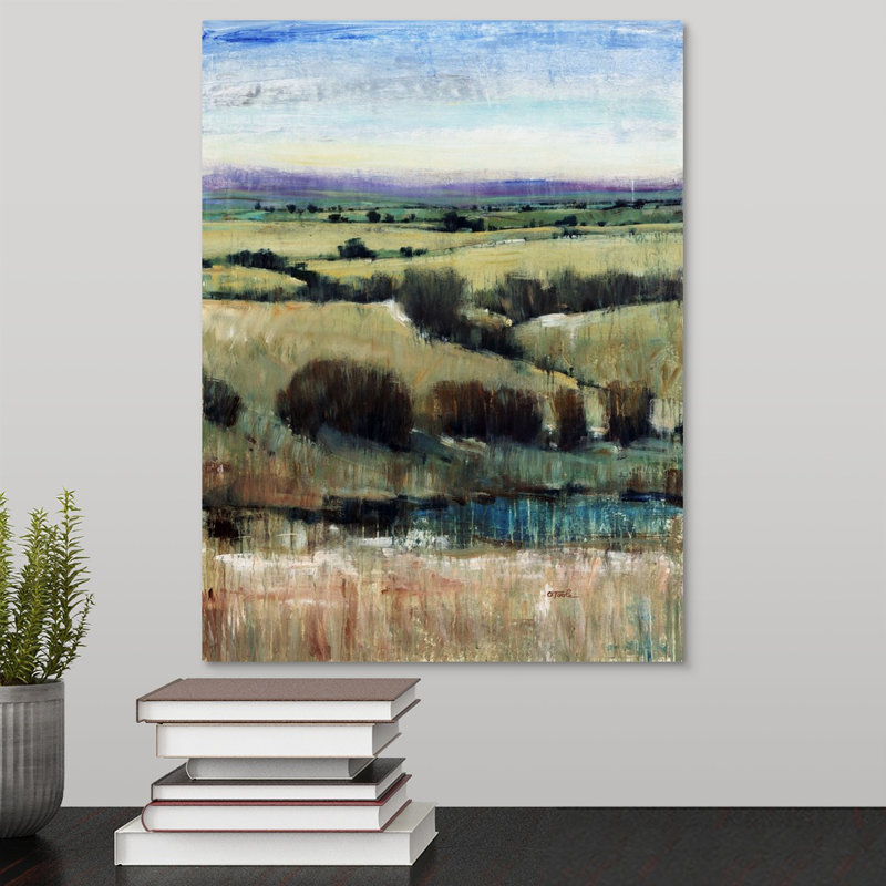 « vista visions ii », peinture sur toile, Toile tendue, H 16 po x l 12 po x p 1,25 po