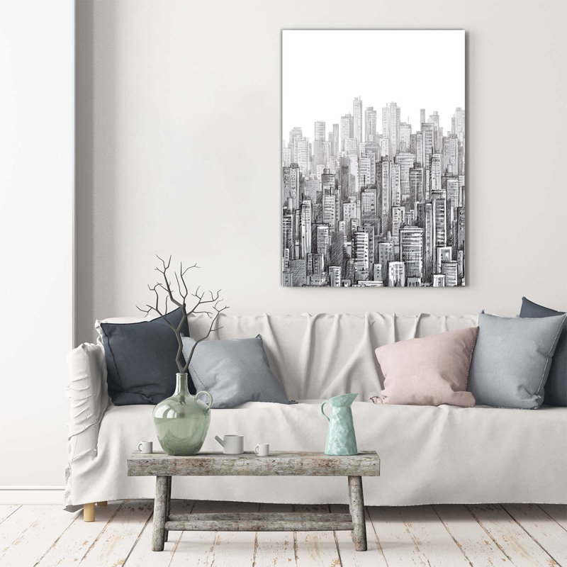 Skyscrapers - Wrapped Canvas Print