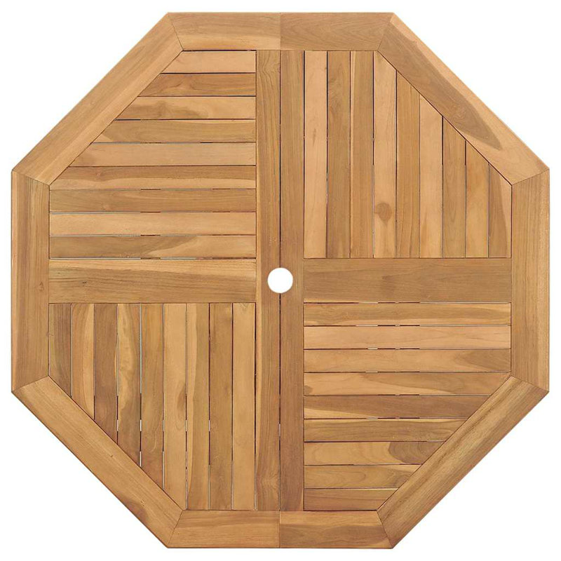 4 - Person Solid Wood Patio Dining Set Round Table