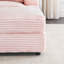 Chaise longue en velours côtelé de 39 po avec porte-gobelet en acier inoxydable et 2 coussins-24730764
