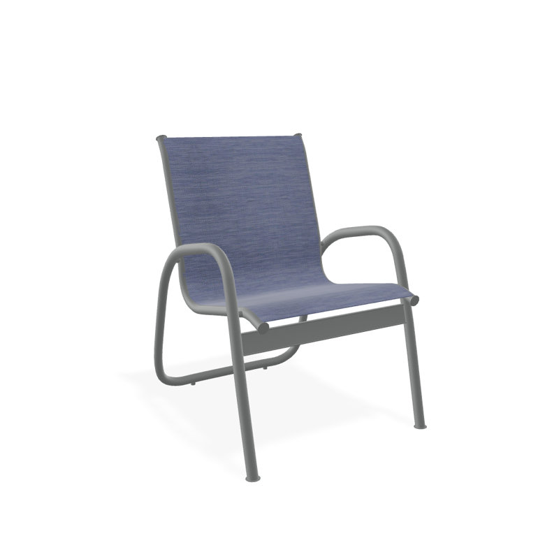 Fauteuil de patio Gardenella, Graphite texturé, Rivière
