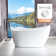 Freestanding Soaking Acrylic Bathtub with Reversible Drain
