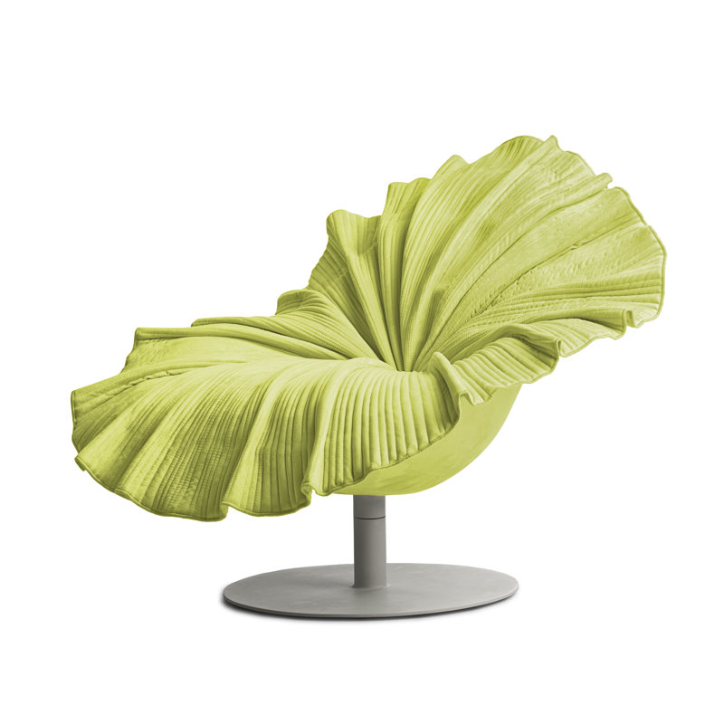Bloom Chair, Lime Green, White