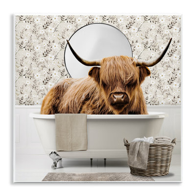 Cottage Cattle Bath Time Wall Plaque, design by CAD Designs