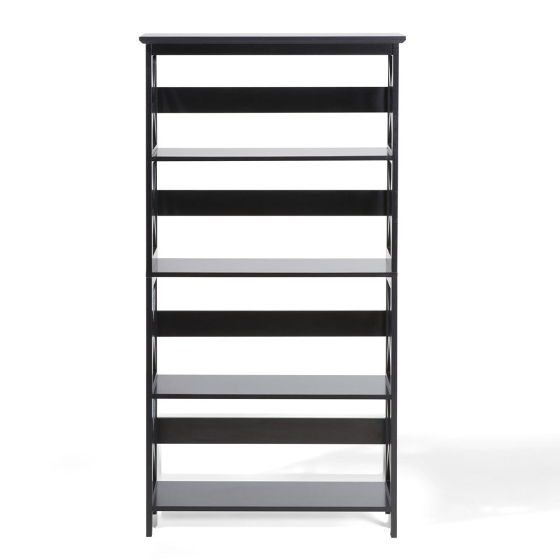 Burrell 152cm H x 80cm W Etagere Bookcase